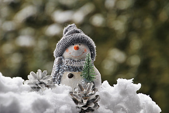 Holidays, New Year, Snow, Snowman, Christmas, Toy, Statuette HD wallpaper