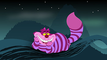 Cheshire Cat, Curious creature, Elusive presence, Fantastical adventure HD wallpaper