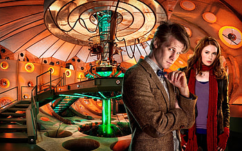 Karen Gillan, TARDIS, Matt Smith, Amy Pond, Eleventh Doctor, Doctor Who HD wallpaper