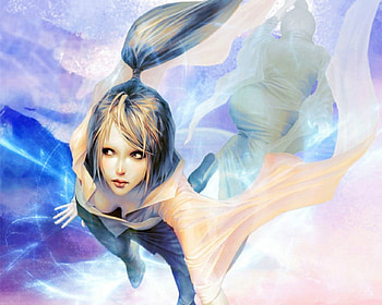 Fantasy girl, abstract, fantasy, art, woman HD wallpaper