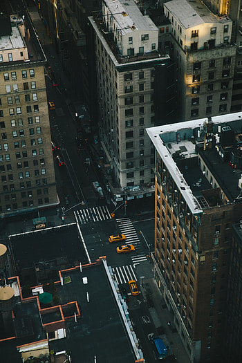 Cities, Building, View From Above, Urban Landscape, Cityscape, Roof, Street, New York, Roofs HD phone wallpaper