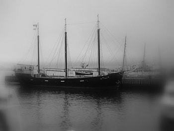Ghostly ships, boat, ship, other, people, ocean HD wallpaper