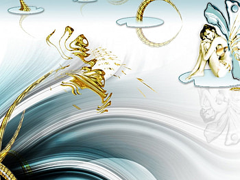 Butterfly Tales, tails, butterfly lady, swirls HD wallpaper