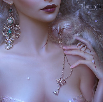 Tenderness that hurts (detail), tenderness, frumusete, olga cornacchia, cornacchia art, cornacchiaart, hand, jewel, superb, fantasy, key, detail, luminos, creature HD wallpaper