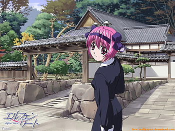 Nana, anime girl, pink, elfen lied, japan, colors, cute HD wallpaper