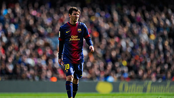 Lionel Messi: Barcelona football, Grass for HD wallpaper