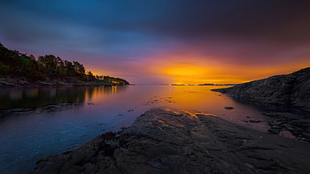 Horizon Sunset , sunset, horizon, nature HD wallpaper