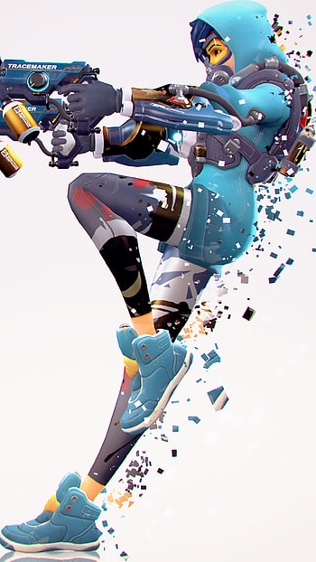 Time up !, Tracer (Overwatch), video game, Overwatch HD phone wallpaper
