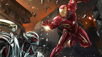 Iron Man Ultron Illustration , iron-man, superheroes, illustration, artist, artwork, digital-art, artstation HD wallpaper