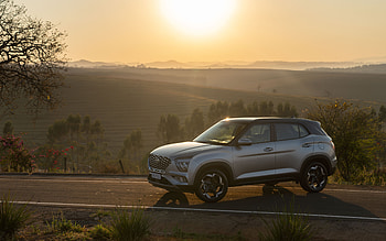 Hyundai Creta, , road, 2021 cars, sunset, crossovers, SU2, 2021 Hyundai Creta, korean cars, Hyundai HD wallpaper