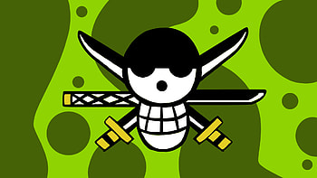 Roronoa Zoro, One Piece, straw hat, jolly roger HD wallpaper