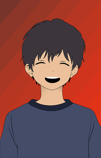Anime Boy, black, dark HD phone wallpaper