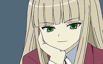 Anime, Girl, Blonde, Think, Thought, Meditation, Speculation HD wallpaper