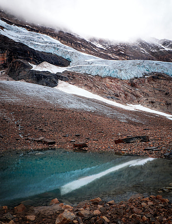 Nature, Water, Pebble, Snow, Rock, Slope HD phone wallpaper