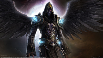 Night Shadow, night, shadow, black, art, lord, knight, angel, demon, anime, 3d, fantasy, abstract, game, dream HD wallpaper