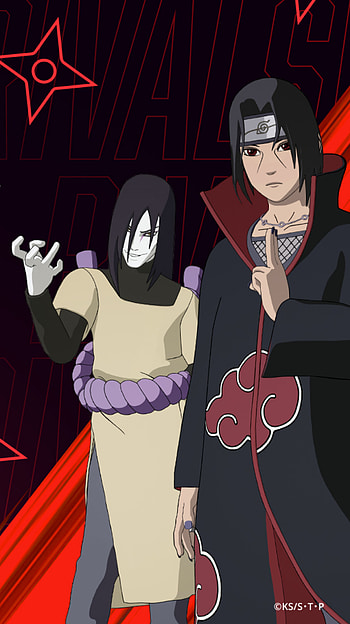 Itachi and Orochimaru, magenta, art HD phone wallpaper