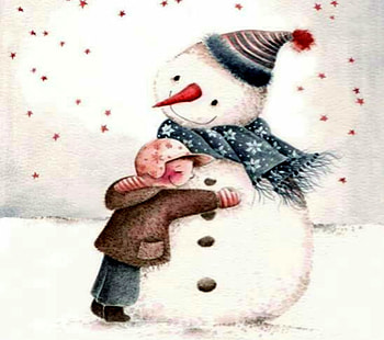 Best Friend, Best, Boy, Hats, Snowman, Friends, Fantasy HD wallpaper