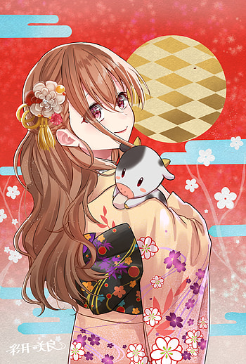 Anime, Young, Calf, Girl, Joey, Kimono HD phone wallpaper