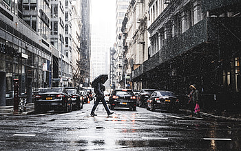 New York Streets, Travels, Morning, Rain HD wallpaper