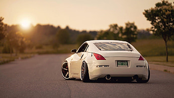 Nissan Z33, Hellaflush HD wallpaper