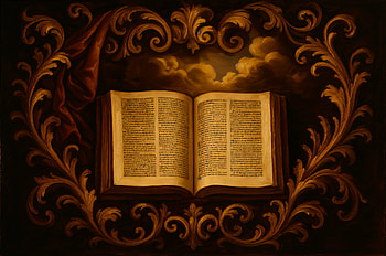 Heavenly Scripture — Open Bible HD wallpaper
