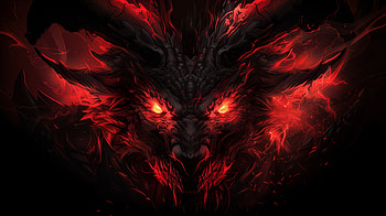 Diablo-Inspired Fiery Monster Fantasy, Diablo, monster, fantasy HD wallpaper