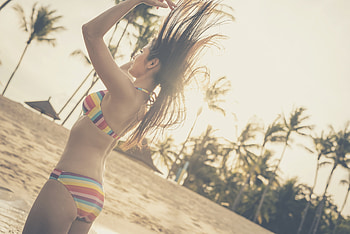 Model, bikini, girl, wome HD wallpaper