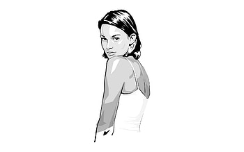 Vector, Girl, T-Shirt, Graphics HD wallpaper