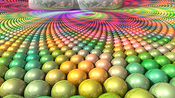 Bright Multi-colored Balls Surface Abstraction Abstract HD wallpaper