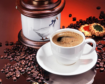 LITTLE NIGHT 'CUP', refreshments, cups, canisters, coffee, friends, cookies HD wallpaper