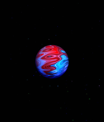 Amoled, planet, multi-colored, art HD phone wallpaper