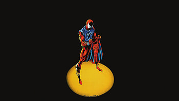 Scarlet Spider Canine Protector, spiderman, scarlet-spider, superheroes, artist, artwork, digital-art, dark HD wallpaper