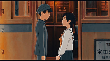 Umi and Shun Confession, Anime, From Up on Poppy Hill HD wallpaper