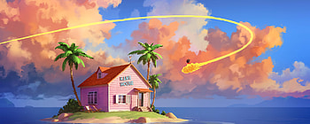 Kame House Dragon Ball, Dual Screen Dragon Ball HD wallpaper