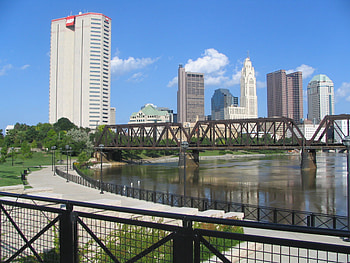Columbus skyline, Travels, near Columbus HD wallpaper