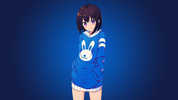 Blue Bunny Girl Anime , anime-girl, anime, artist, artwork, digital-art, deviantart HD wallpaper