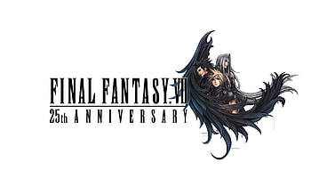Final Fantasy 25th Anniversary Logo, video game, Final Fantasy HD wallpaper