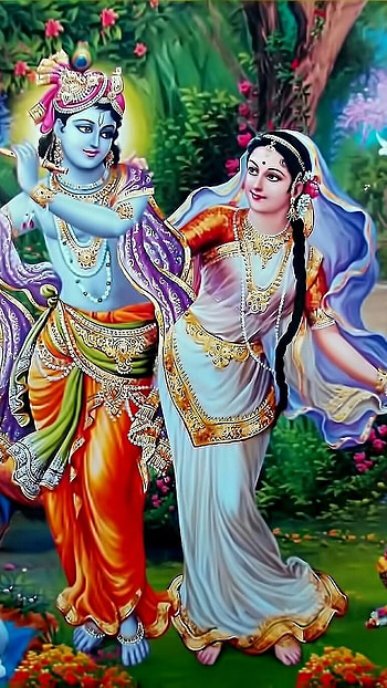 Radha Krishna , Beautiful Nature, Background HD phone wallpaper