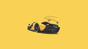 Art, Mclaren, Vector, Minimalism, P1 HD wallpaper