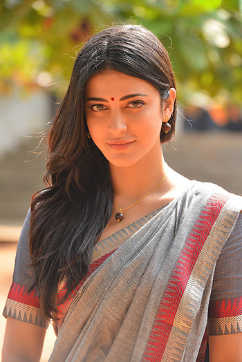 Shruti Hassan, orange, fashion design HD phone wallpaper