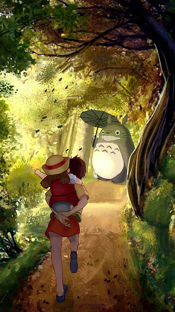 Studio Ghibli, Totoro, Minimalist, Artwork HD phone wallpaper