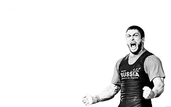 dmitry klokov, weightlifter, champion, bw HD wallpaper