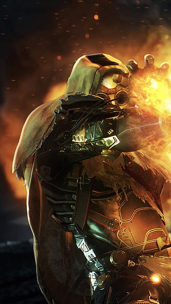 Outrider pyromancer, outrider, pyromancer, game HD phone wallpaper