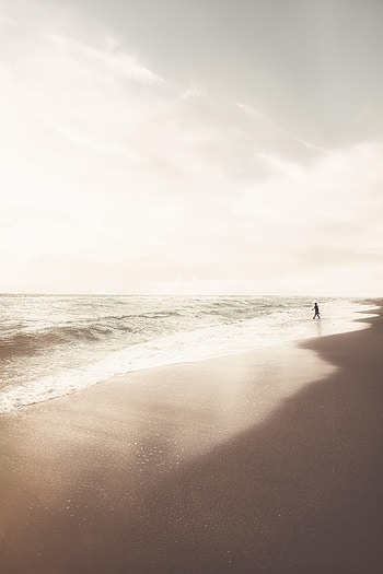 Nature, Beach, Coast, Loneliness, Lonely, Alone HD phone wallpaper