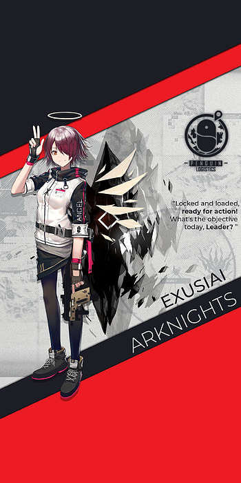 Exusiai, video game, Arknights HD phone wallpaper