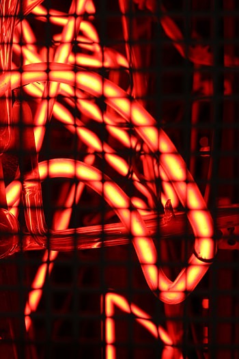 Dark, Grid, Neon, Backlight, Illumination, Lattice, Trellis HD phone wallpaper