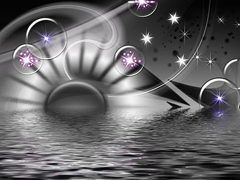 Stars, abstract, bubbles HD wallpaper