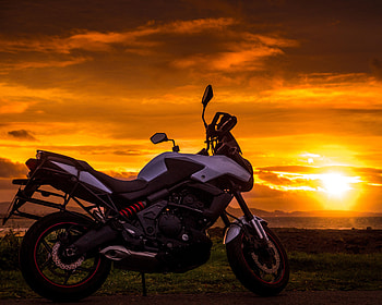 Sunset, Motorcycles, Motorcycle, Style HD wallpaper