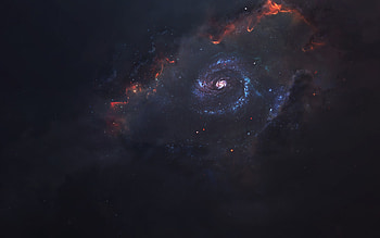 Universe, Starry Sky, Galaxy, Funnel HD wallpaper