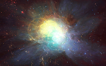 Landscape, Universe, Stars HD wallpaper